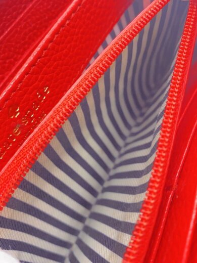 商品画像：長財布/レザー/RED/レディース 5