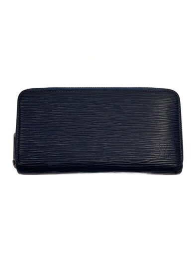 商品画像：ジッピー・ウォレット_エピ/レザー/NVY/無地/レディース 1