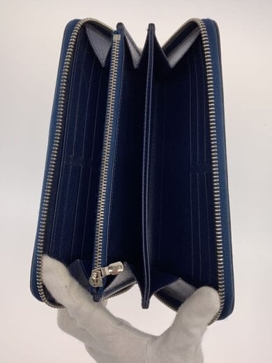 商品画像：ジッピー・ウォレット_エピ/レザー/NVY/無地/レディース 4