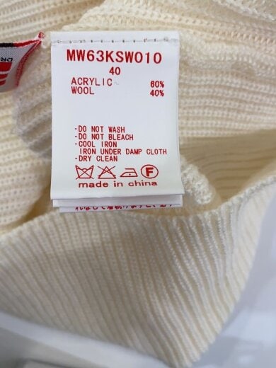 商品画像：ニット・セーター(薄手)/40/アクリル/CRM/MW63KSW010 4