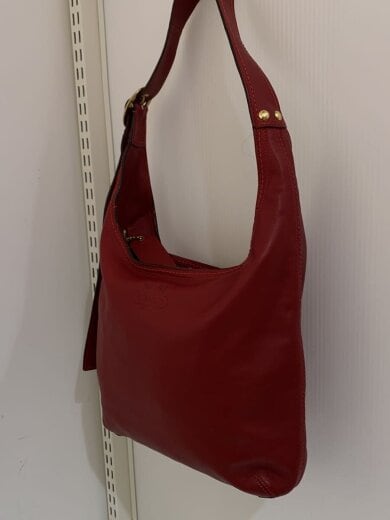 商品画像：OLD/ブリーカー/ハンドバッグ/レザー/RED/無地/12406 2