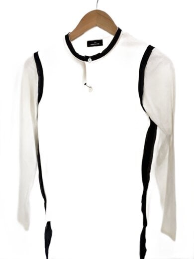 商品画像：フロント汚れ/長袖シャツ/--/コットン/WHT/TS-T018 1