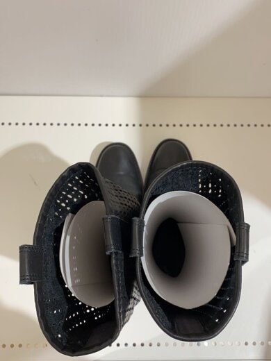 商品画像：パンチングデザイン/ロングブーツ/23.5cm/BLK/レザー 3