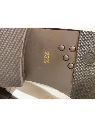 商品画像：ウェスタンブーツ/ロングブーツ/23.5cm/WHT/レザー 5