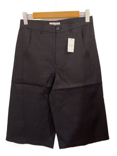 商品画像：65537/ショートパンツ/1/リネン/BLK/65537-BO01C 1