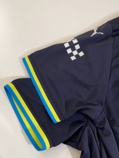 商品画像：マンチェスターシティ/24-25awayモデル/ポロシャツ/XL/ポリエステル/ストライプ/775086-02// 7