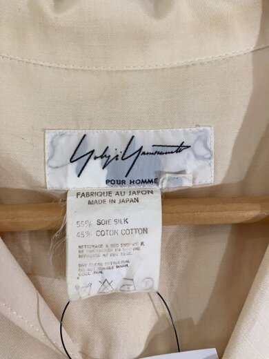 商品画像：半袖シャツ/M/シルク/BEG/無地/HJ-B97-478 3