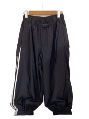 リップストップ/ベルト付き/ボトム/S/ナイロン/BLK/ストライプ/IW7498