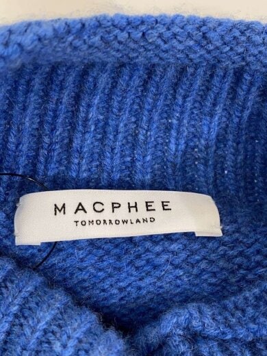 商品画像：カシミヤ混合/ニット・セーター(厚手)/S/ウール/BLU/無地/12-02-15-02632 3