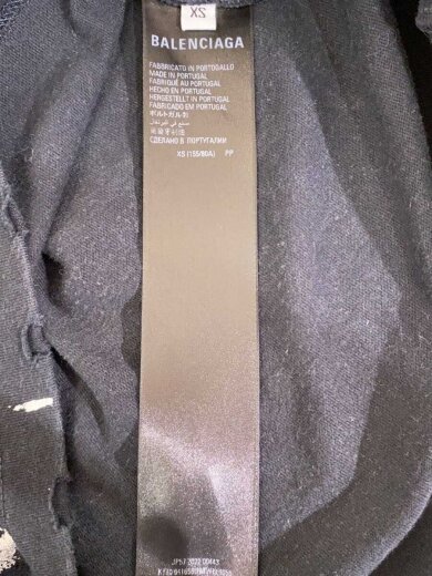 商品画像：90/10 Slogan Print Large Fit T-Shirts/XS/コットン/BLK 4