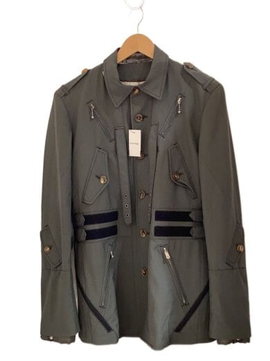 商品画像：16SS/SAMPLE/デザインミリタリージャケット/46/GRY/無地/sj 0020bss 1