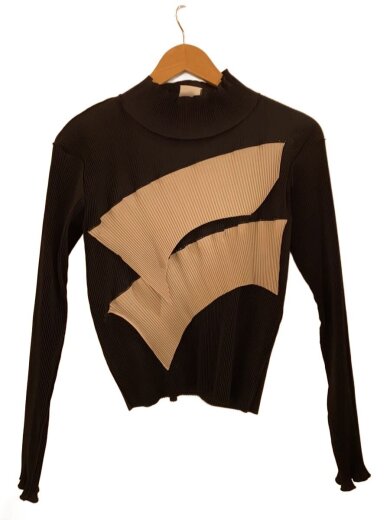 商品画像：WAVE TINY TOP/長袖カットソー/--/ポリエステル/BLK// 1