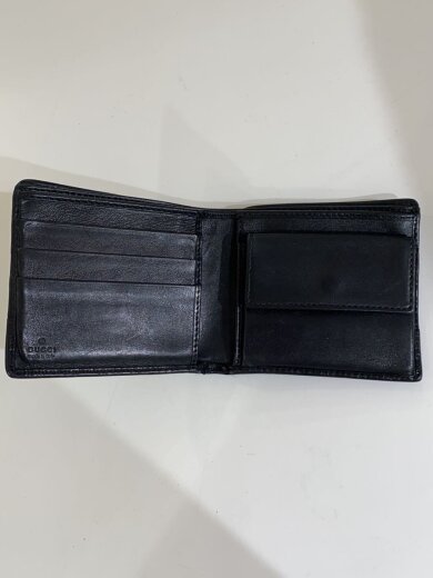 商品画像：2つ折り財布_マイクログッチシマ/レザー/BLK/メンズ// 4