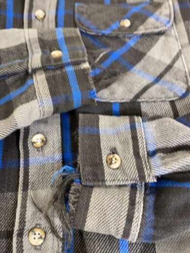 商品画像：70～80s/TALLMAN/三角タグ/ネルシャツ/XL/コットン/BLK/チェック 4