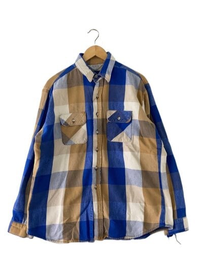 商品画像：70～80s/TALLMAN/三角タグ/ネルシャツ/XL/コットン/BEG/チェック// 1