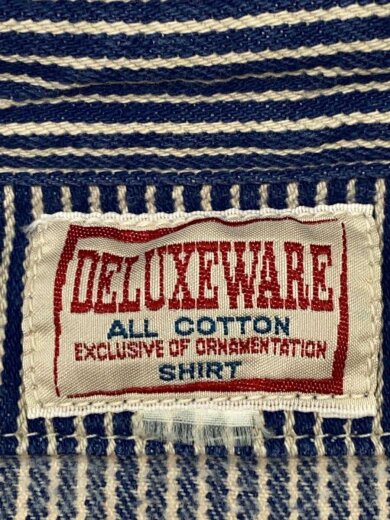 商品画像：長袖シャツ/--/コットン/ヒッコリーストライプ/マチ付き// 3