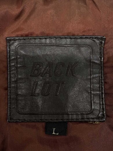 商品画像：アクションプリーツ/レザージャケット・ブルゾン/L/レザー/BRW/BACK LOT// 3