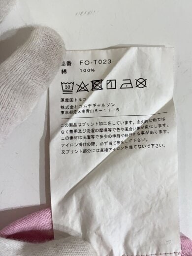 商品画像：Tシャツ/L/コットン/PNK/無地/FO-T023 5