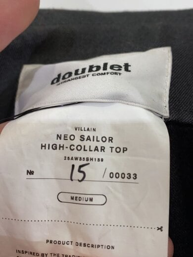 商品画像：NEO SAILOR HIGH-COLLAR TOP/M/ウール/BLK/25AW35SH159 4