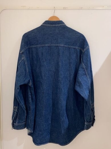 商品画像：長袖シャツ/L/コットン/BLU/無地/GM211-50078B// 2