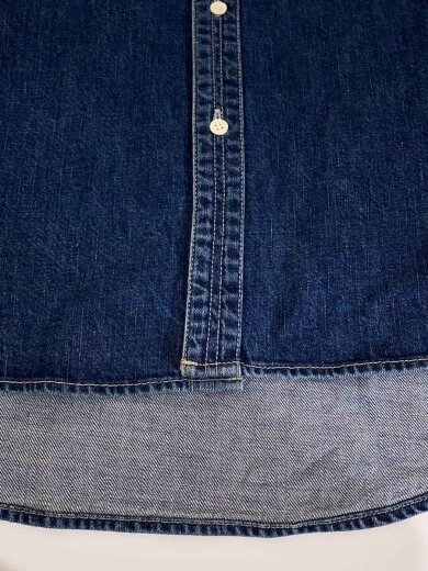 商品画像：長袖シャツ/L/コットン/BLU/無地/GM211-50078B// 9