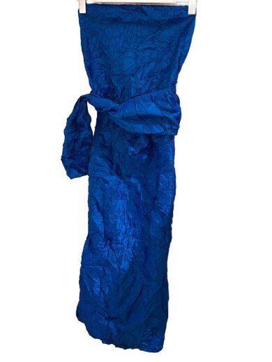 商品画像：長袖ワンピース/--/--/BLU/無地/ドレス// 1