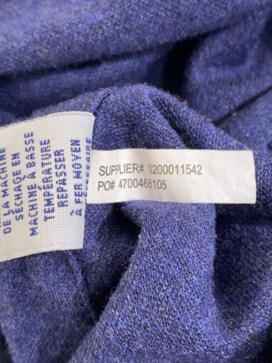 商品画像：KNIT DRESS SHIRTS/長袖シャツ/S/コットン/NVY// 5