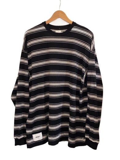 商品画像：22AW/BDY 01/LS/COTTON TEXTILE/4/コットン/BLK/ボーダー/222ATDT-CSM3// 1