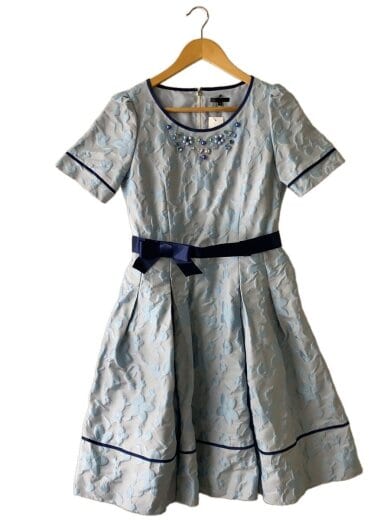 商品画像：半袖ワンピース/40/ポリエステル/BLU/無地/w5j04-713-73// 1