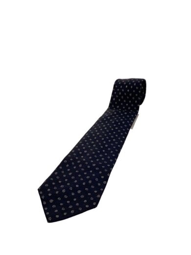 商品画像：ネクタイ/シルク/NVY/総柄/メンズ 1