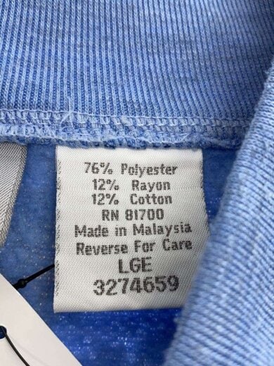 商品画像：スウェット/L/ポリエステル/BLU/総柄/3274569 4