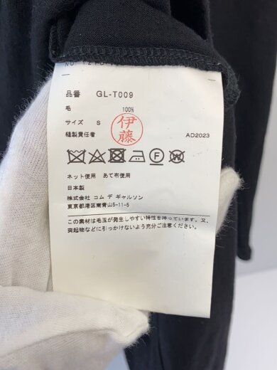 商品画像：長袖Tシャツ/S/ウール/BLK/gl-t009 5
