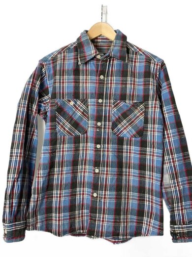 商品画像：ネルシャツ/--/--/BLU/チェック 1