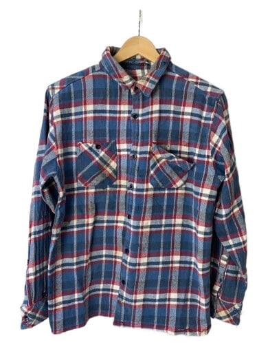 商品画像：ネルシャツ/--/コットン/BLU/チェック 1