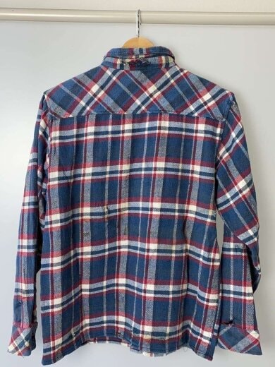 商品画像：ネルシャツ/--/コットン/BLU/チェック 2