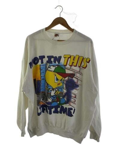 商品画像：スウェット/--/コットン/WHT/LOONEY TUNES/トゥイーティー 1