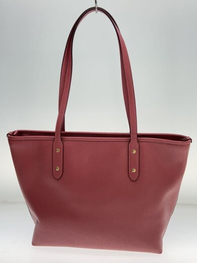 商品画像：トートバッグ_レッド/レザー/PNK/無地 3