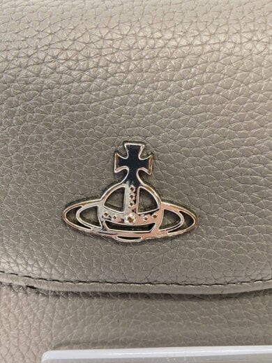 商品画像：3つ折り財布/レザー/GRY/無地/レディース 3