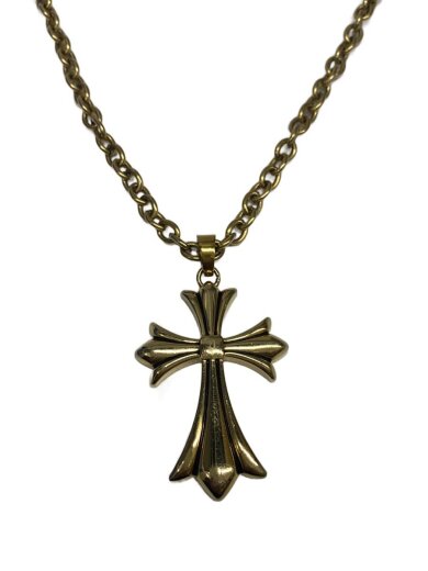 商品画像：ネックレス/ステンレス/GLD/トップ有/メンズ 1