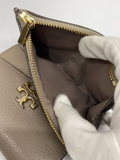 商品画像：2つ折り財布/レザー/GRY/レディース 5