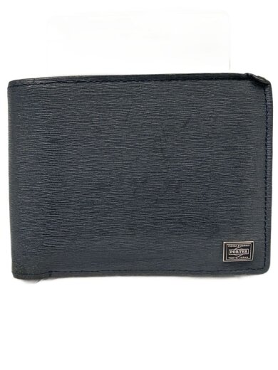 商品画像：2つ折り財布/レザー/NVY/無地/メンズ 1