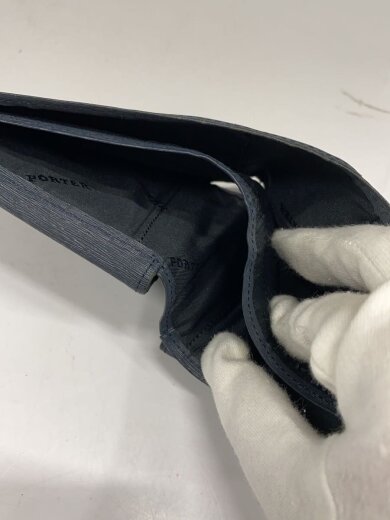 商品画像：2つ折り財布/レザー/NVY/無地/メンズ 5