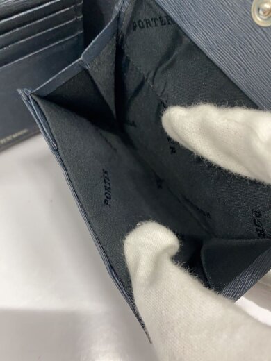 商品画像：2つ折り財布/レザー/NVY/無地/メンズ 6