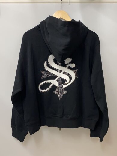 商品画像：various cross zip hoodie/ジップパーカー/M/コットン/BLK// 2