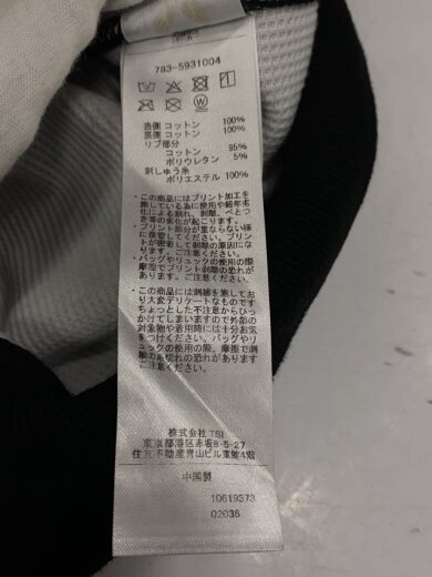 商品画像：ジップパーカー/XL/コットン/BLK/無地/783-5931004// 4