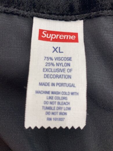 商品画像：25SS/Velvet Baseball Jersey/半袖シャツ/XL/ベロア/BLK/無地 4