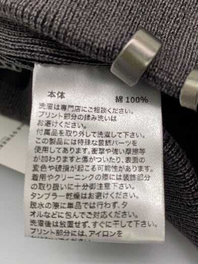 商品画像：ニットキャップ/--/コットン/GRY/メンズ/Pierced Beanie 5