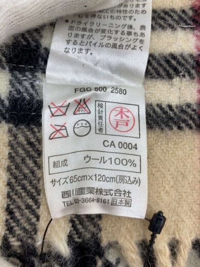 商品画像：マフラー/ウール/BEG/チェック/レディース 3