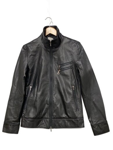 商品画像：FLYING DUTCHMAN/シングルライダースジャケット/M/牛革/BLK/無地/日本製 1