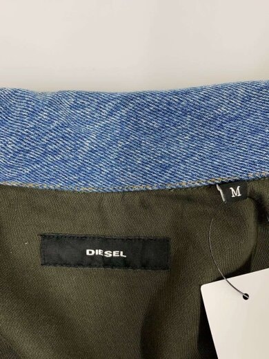 商品画像：長袖シャツ/M/コットン/GRN/アーミーシャツ/襟デニム 3